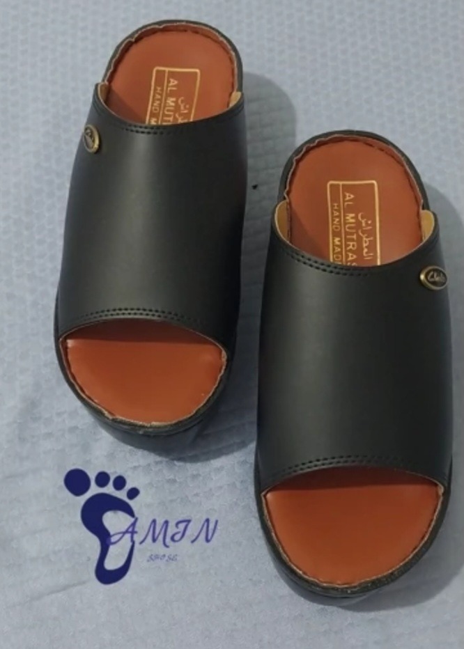 دمپایی عربی المطراش مردانه سایز 40 تا 44 رنگ سیاه