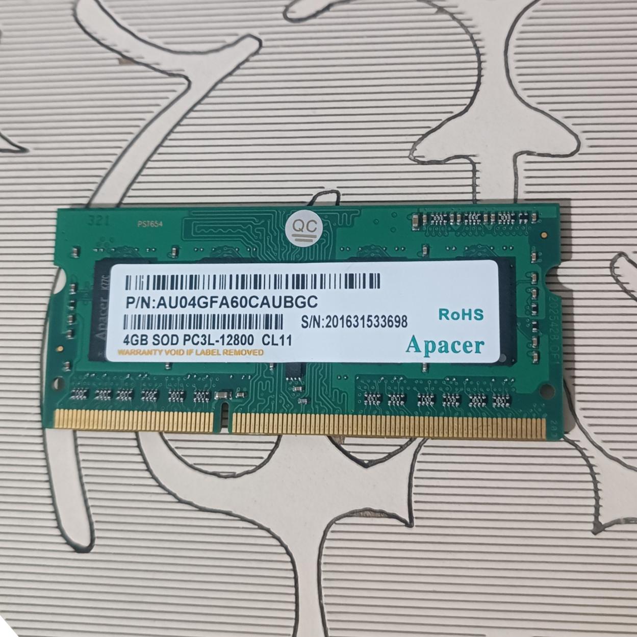 رم لپ تاپ Apacer DDR3 12800