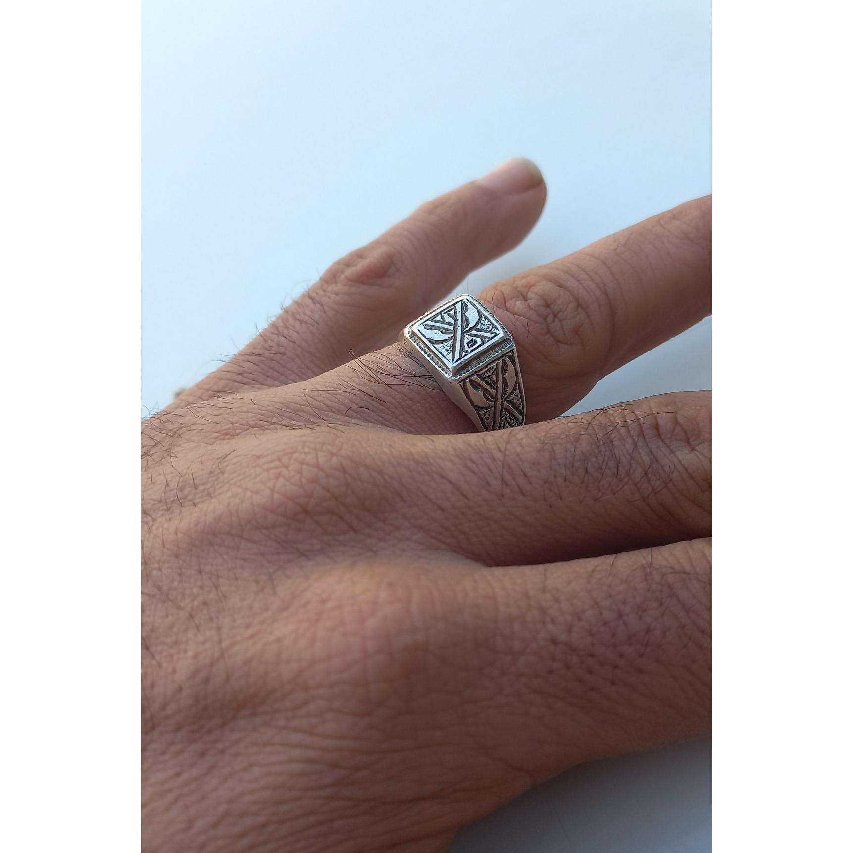 انگشتر دستساز قلم کاری