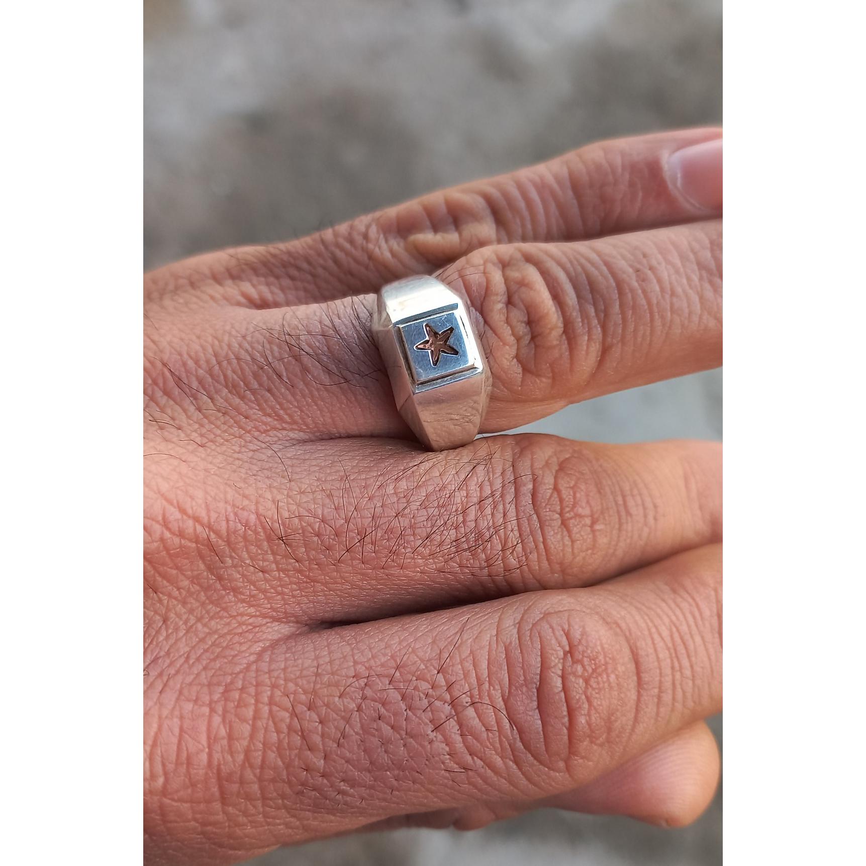 انگشتر حرز دار نقره