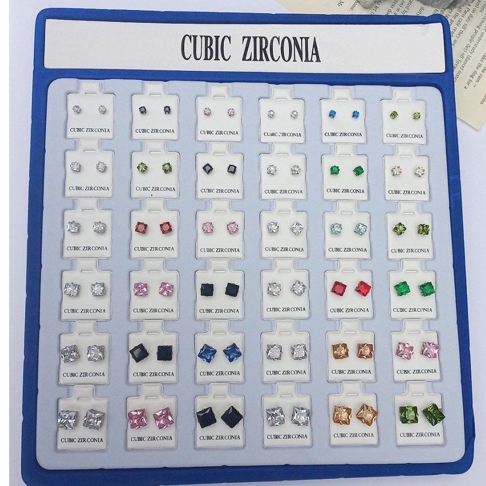 گوشواره میخی تک نگین زیرکونیا