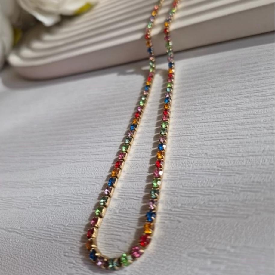 گردنبند تنیسی مولتی کالر