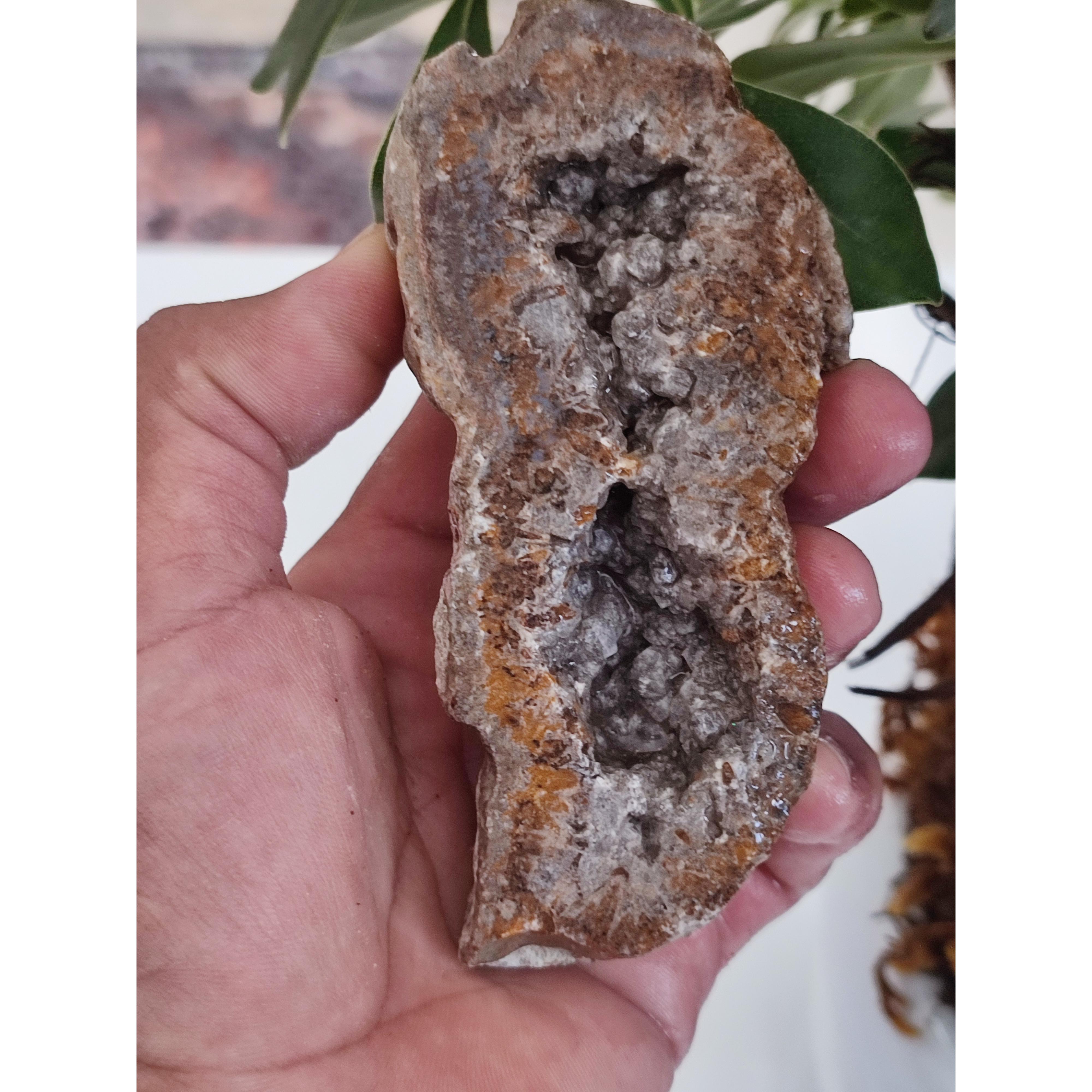 عقیق توخالی رنگی پولیش نخورده