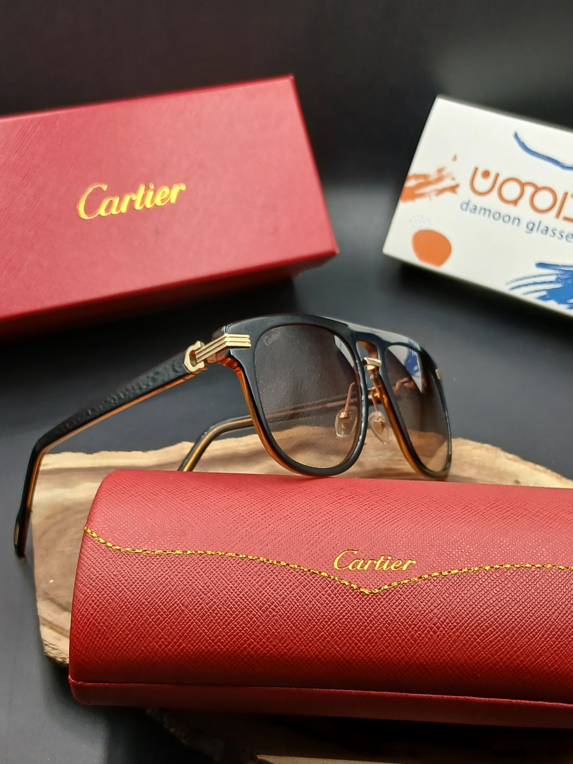 عینک آفتابی مردانه کارتیه (Cartier) مدل 00430