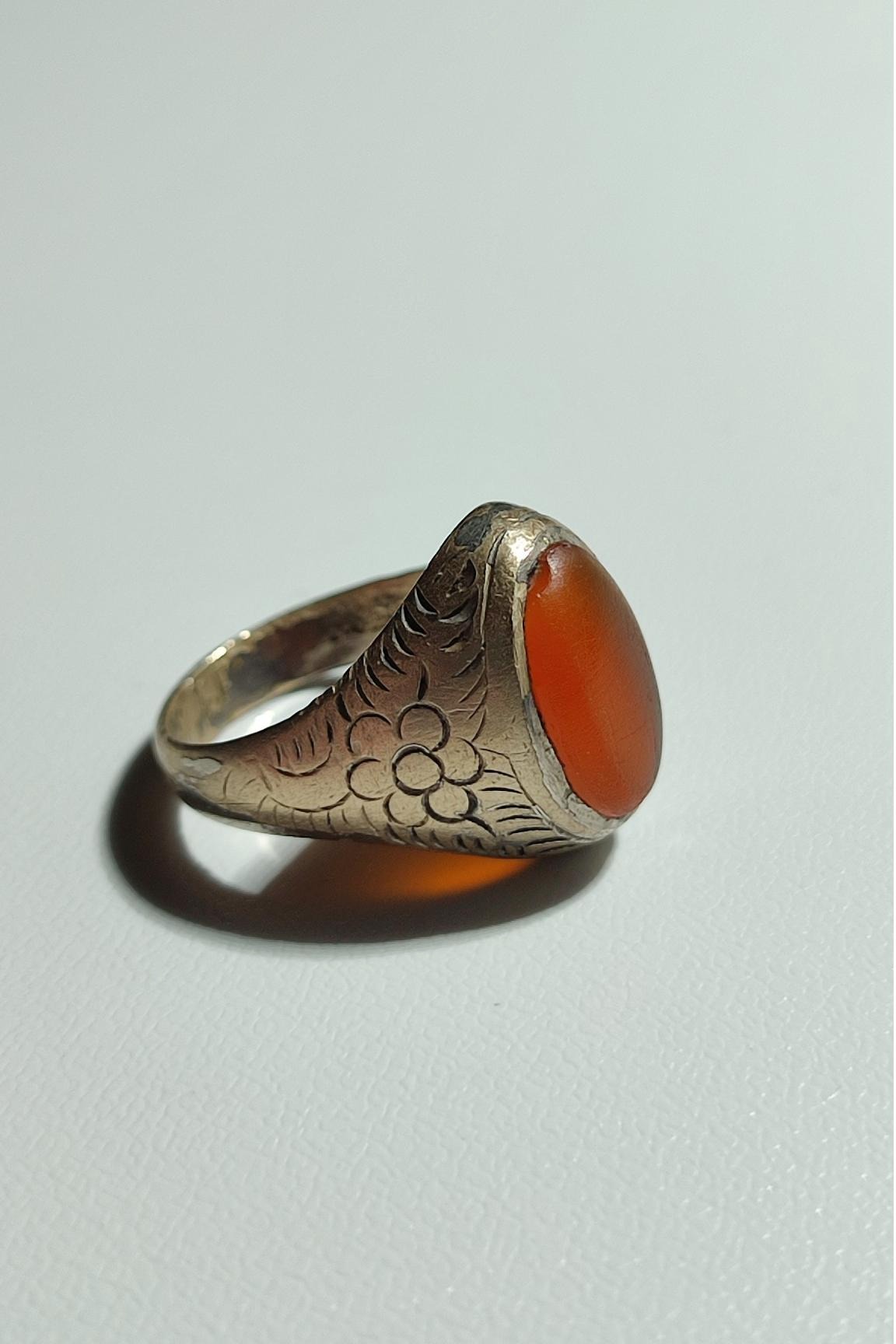 انگشتر عقیق قدیمی