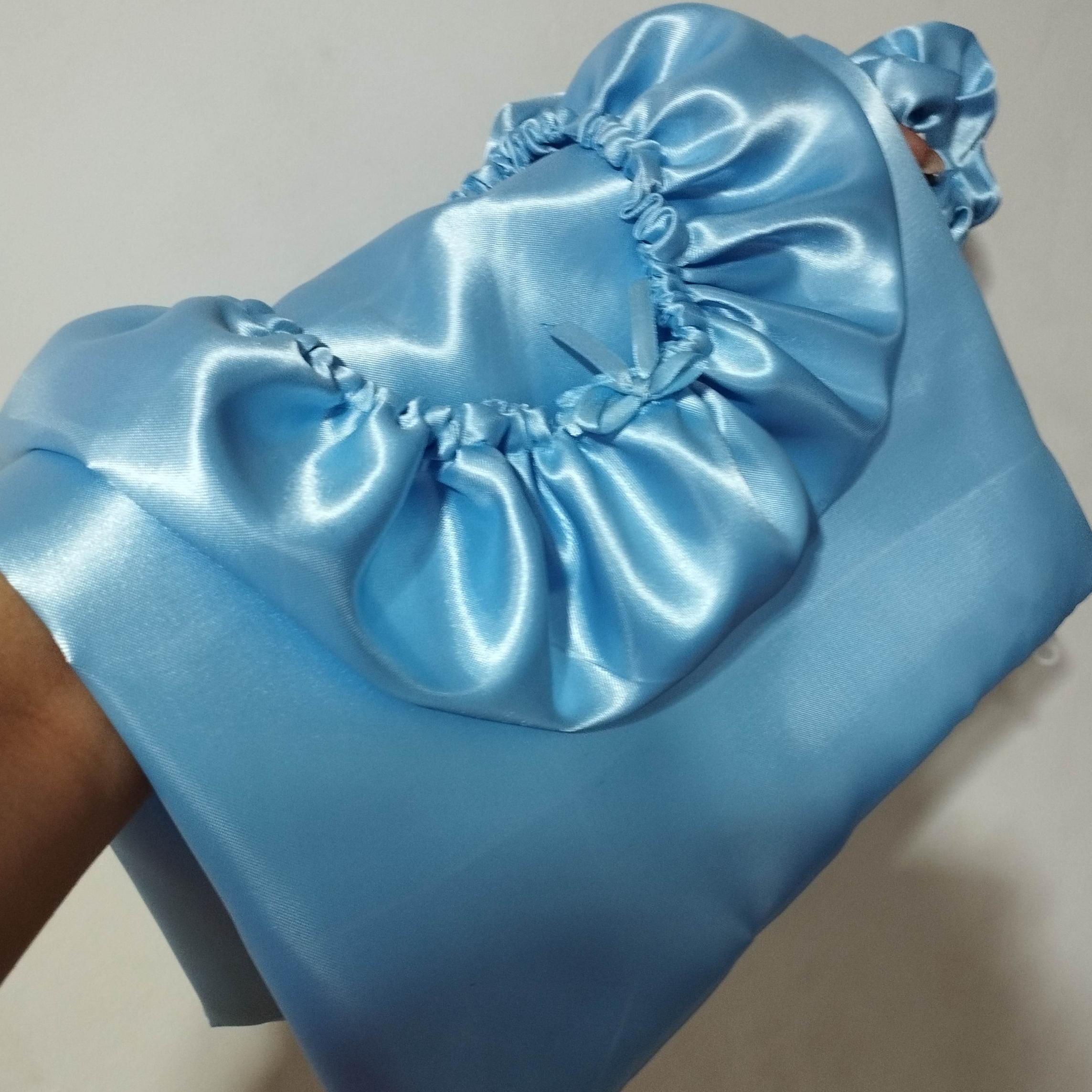 ست روبالشی و کلاه مو ساتن