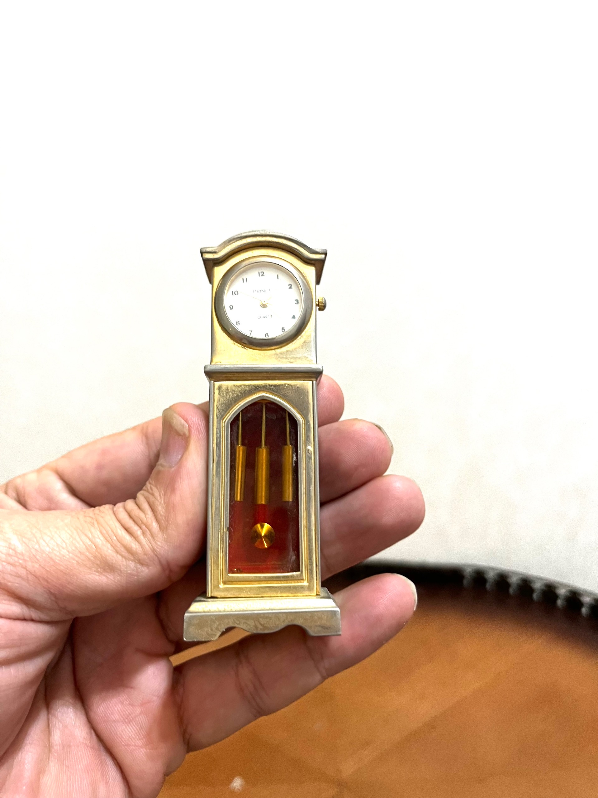 ساعت رومیزی قدیمی برنجی