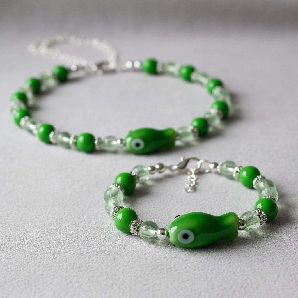 گردنبند و دسبند ماهی