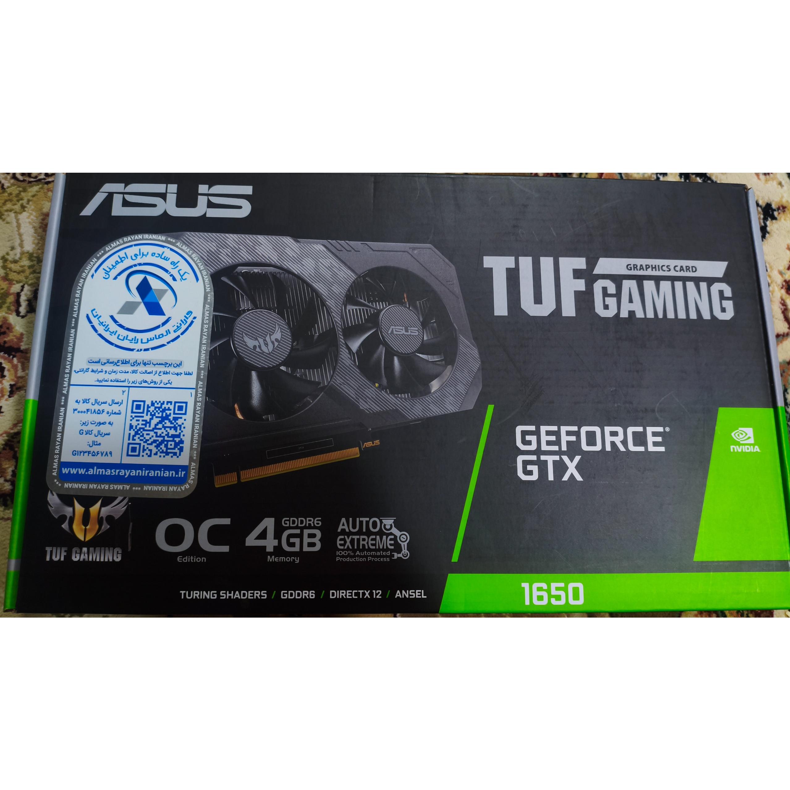 کارت گرافیک GTX 1650 TUF GAMING 4GB