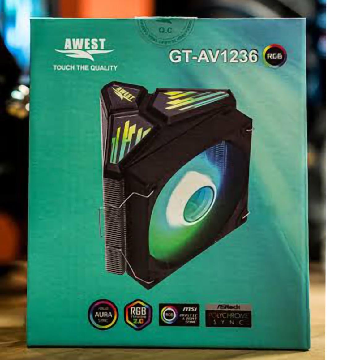 خنک کننده اوست مدل gt-av1236 argb پلمپ و آک