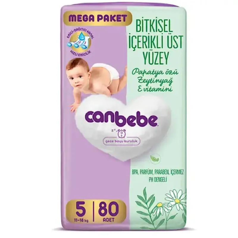 پوشک بچه جان به به سایز 5 بسته 80 عددی ترکیه