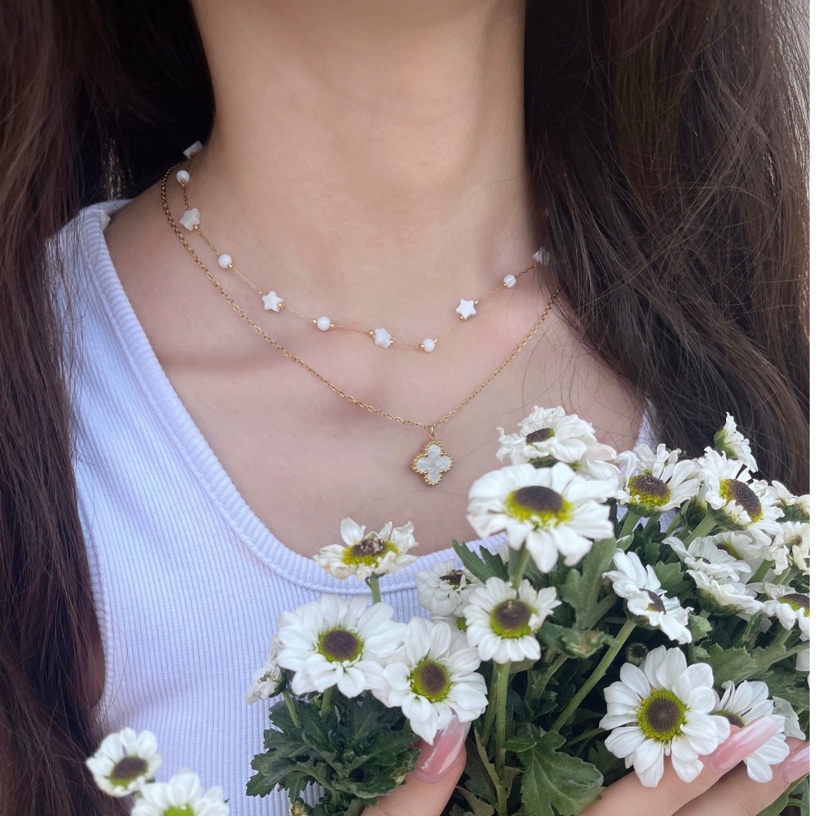 گردنبند دو لاین