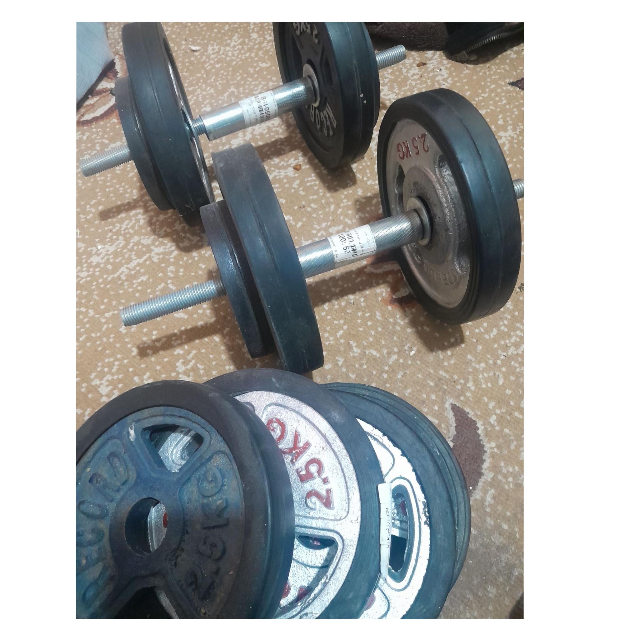 یک جفت دمبل هر کدام 12 کیلو
