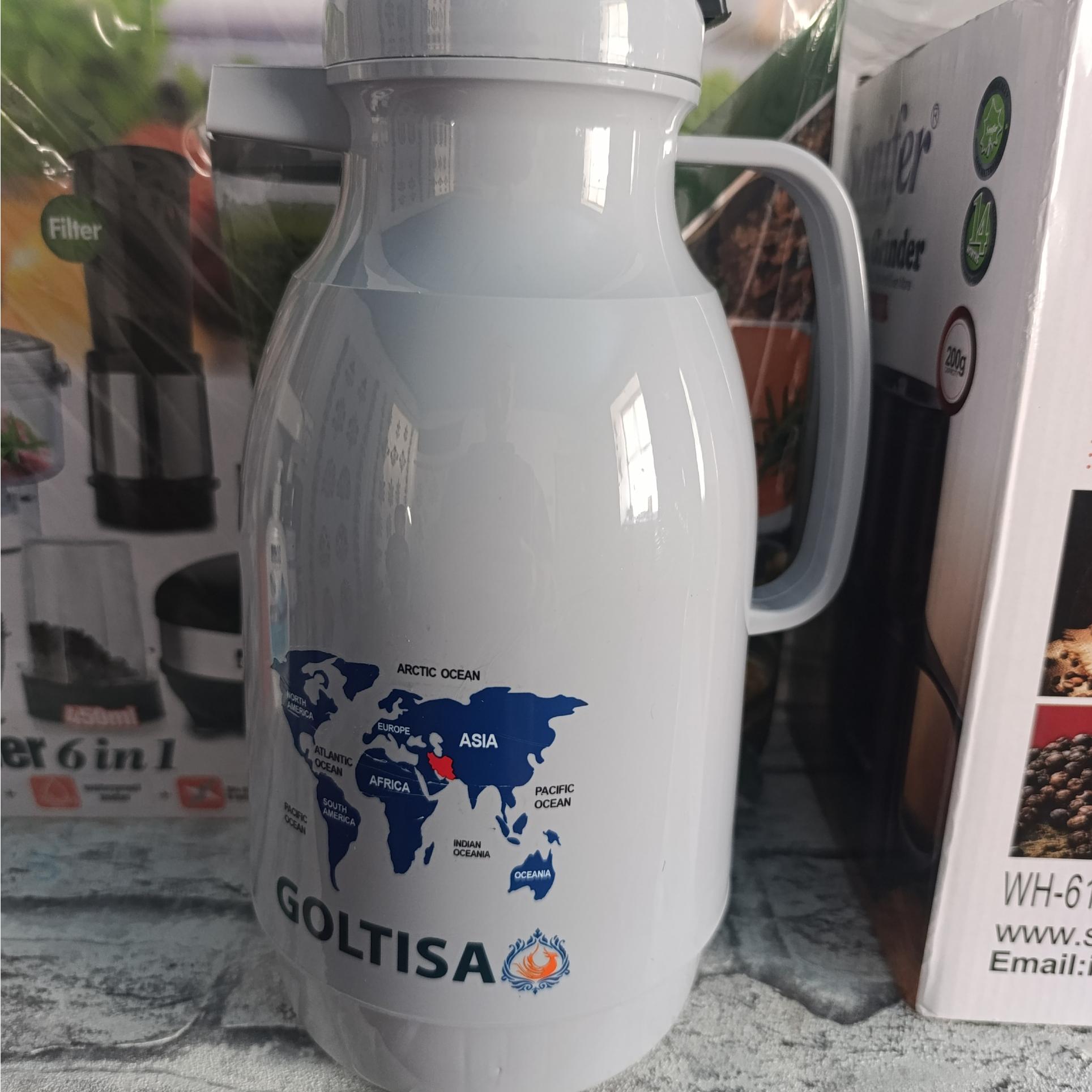 فلاسک یک لیتری گلتیسا جدید رنگ طوسی