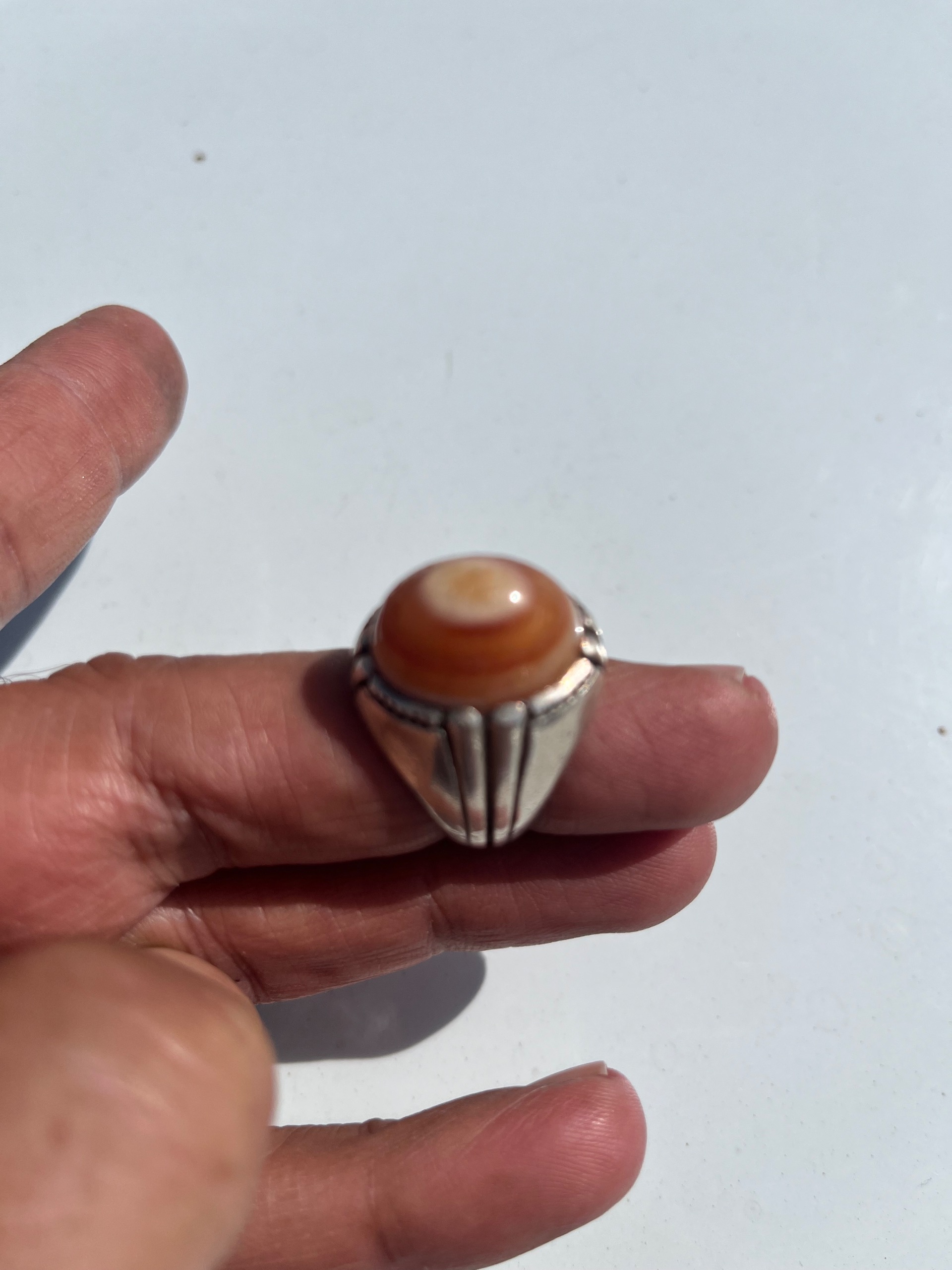 انگشتر باباقوری محشر سنگین وزن کهنه دستساز