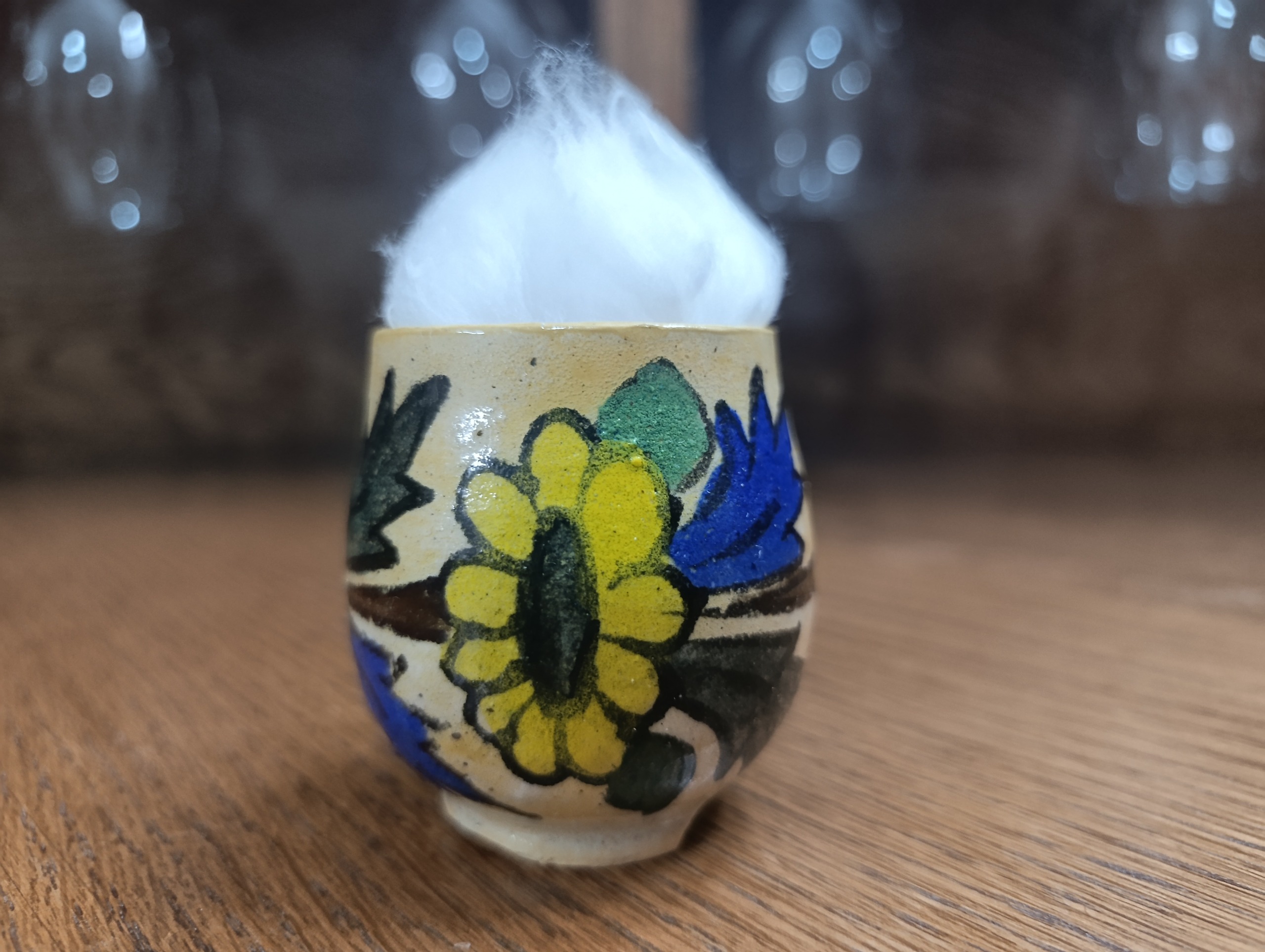 کوزه کاشی سفالی لعاب دار