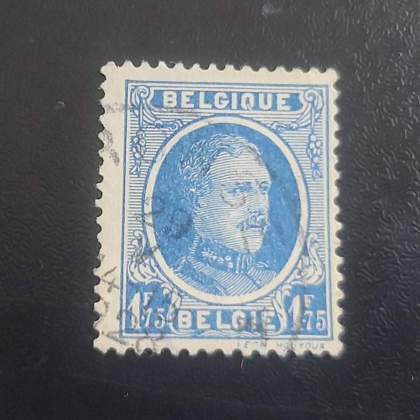 تمبر 1/75 فرانک بلژیک سال 1927