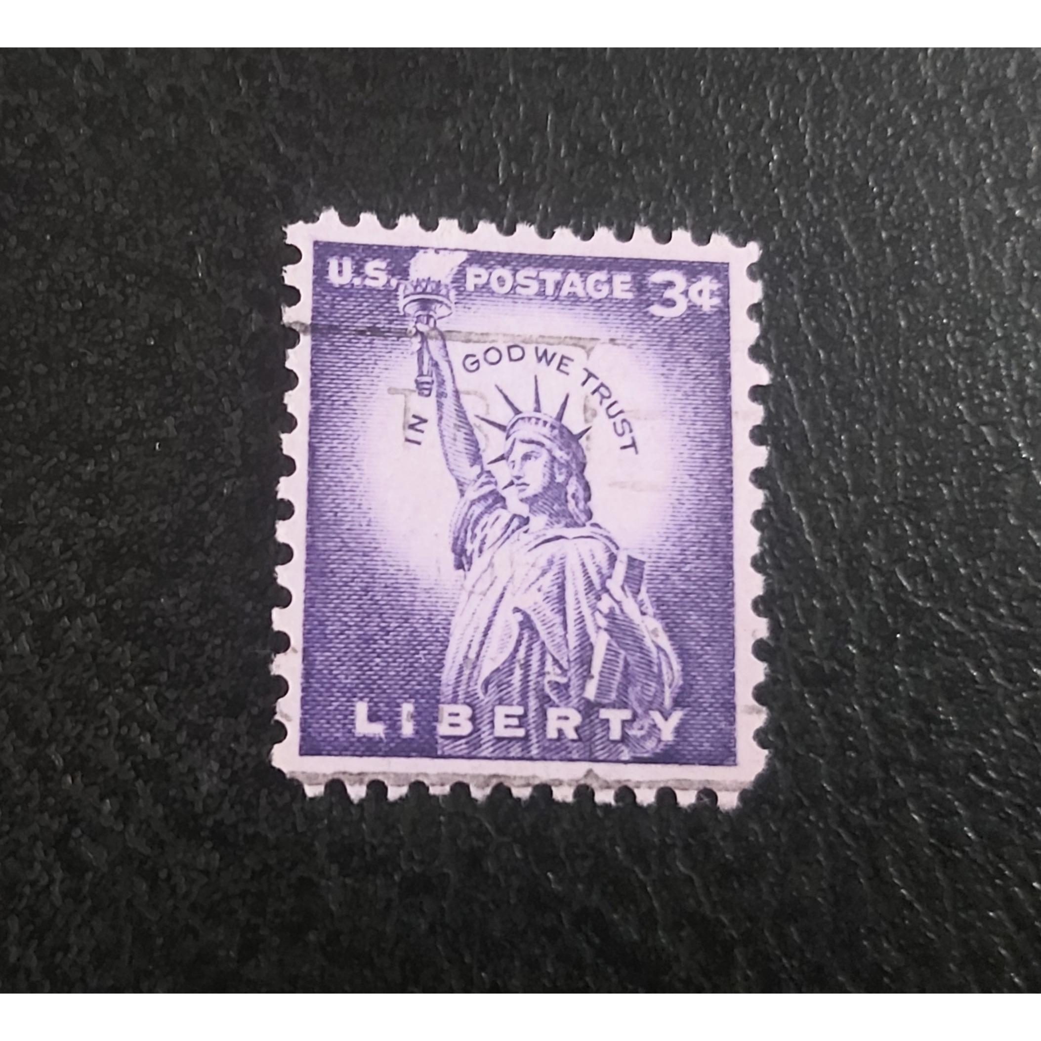 تمبر کلاسیک آمریکا مجسمه آزادی