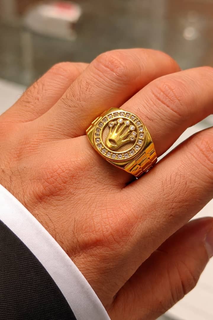 انگشتر رولکس روکش طلا