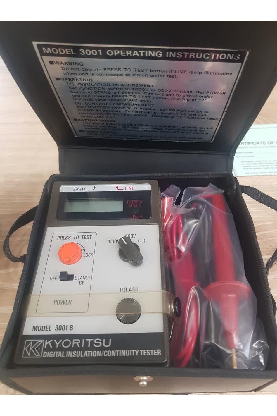 میگر یک کیلو ولتی برند kyoritsu 3001b