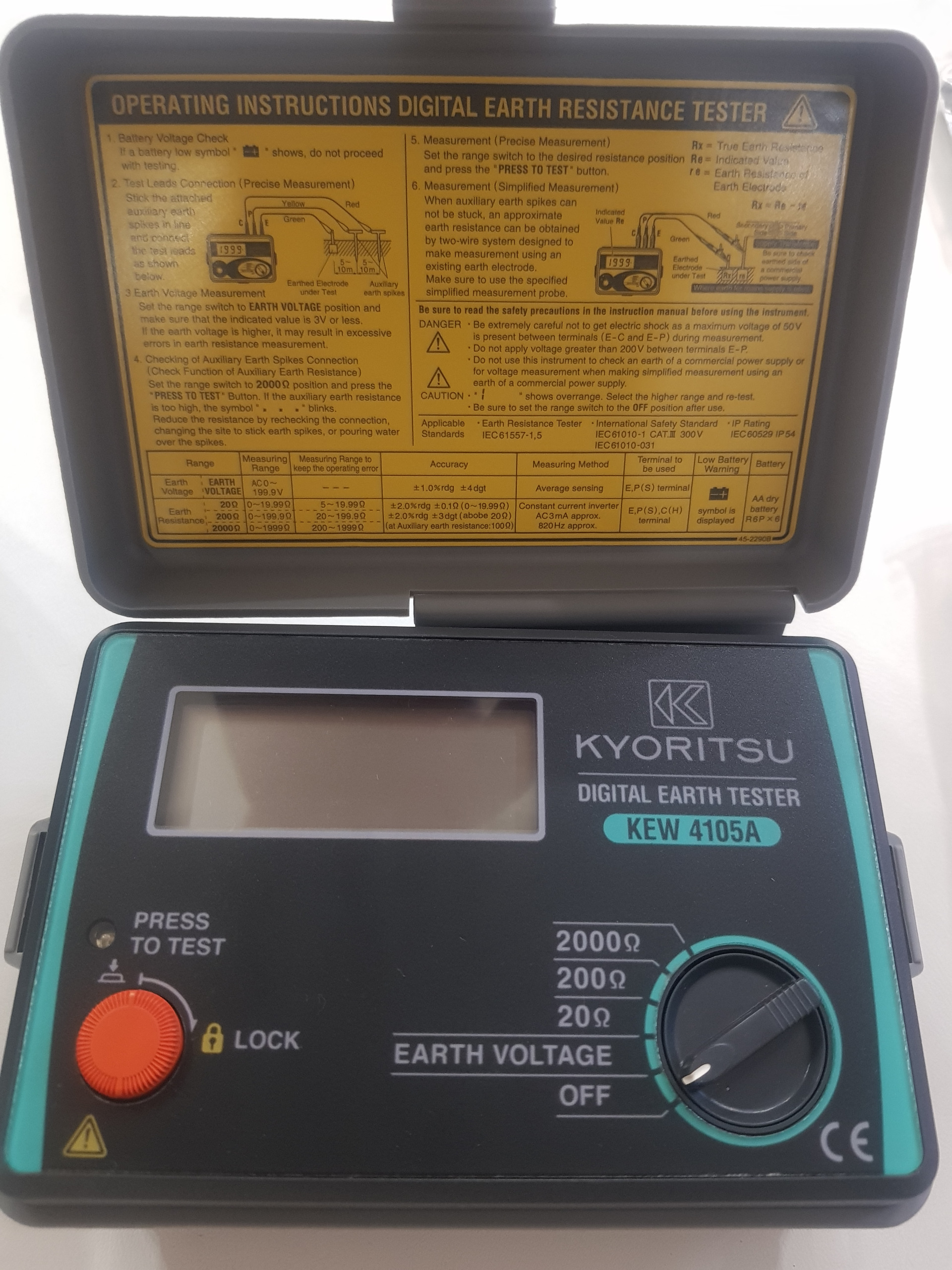 ارت سنج ( ارت تستر ) کیوریتسو KYORITSU 4105A