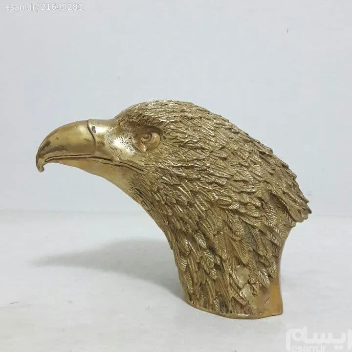 مجسمه سر عقاب برنزی