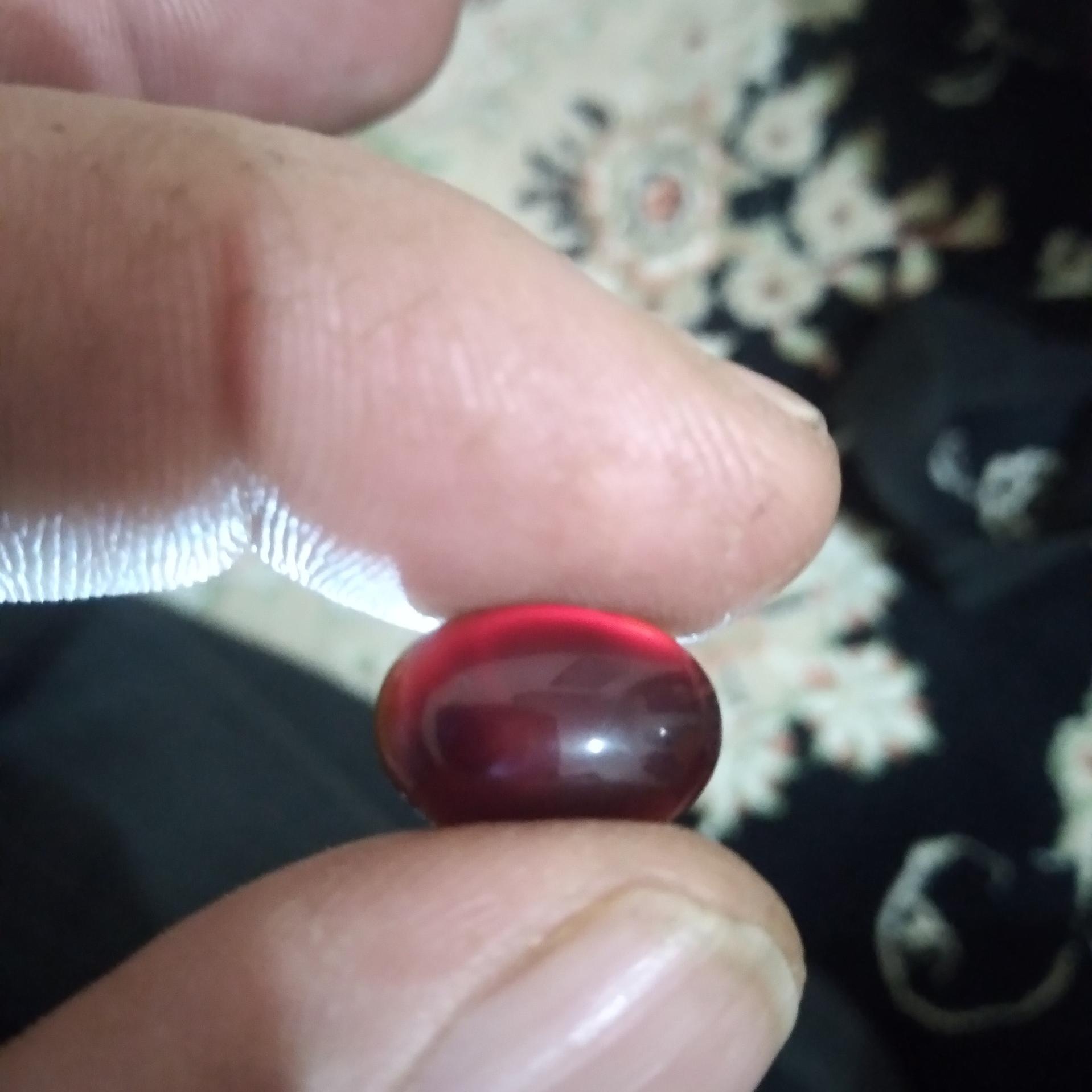 نگین سرخ آتشین عقیق.یمانی