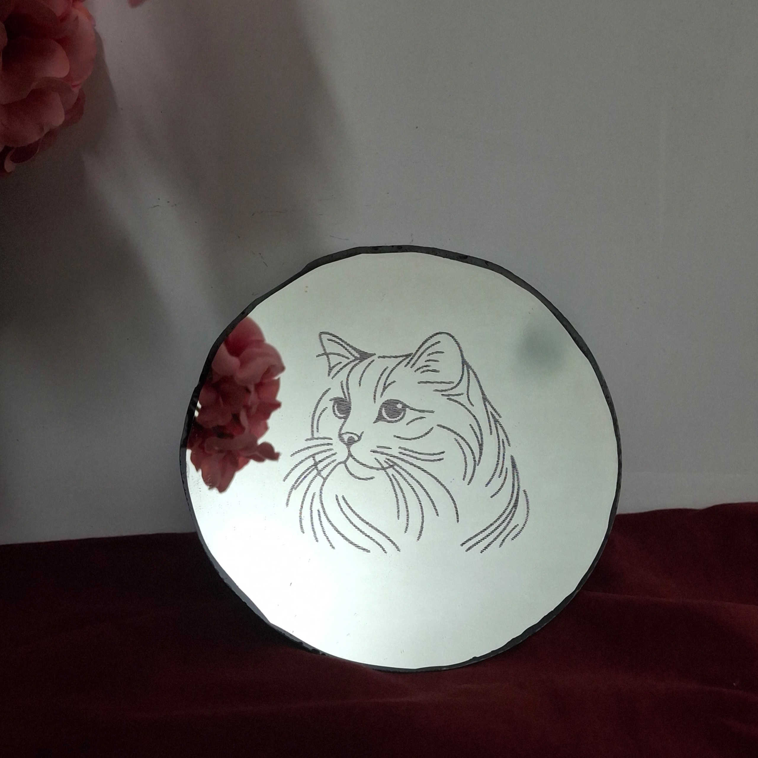 آینه طرح گربه
