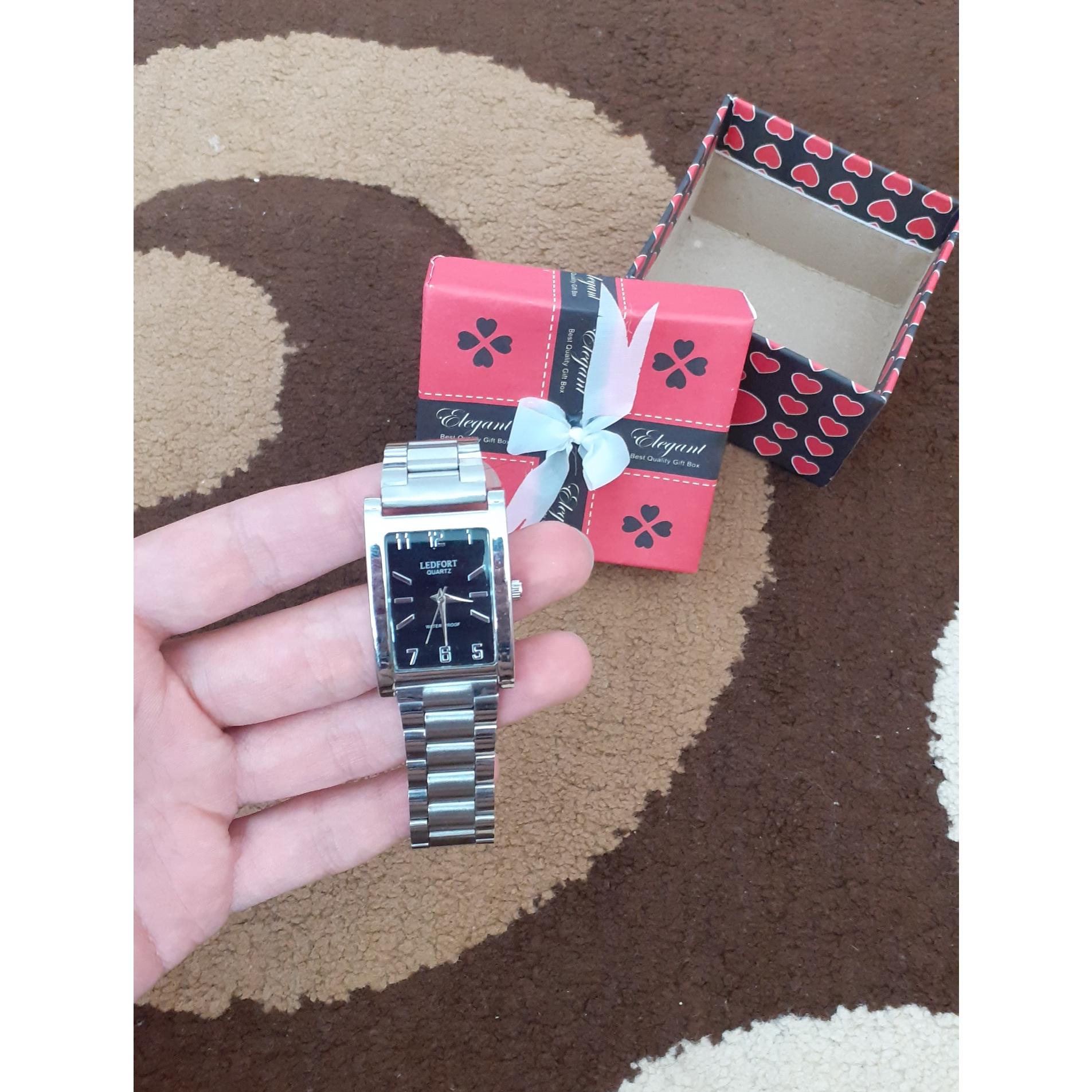 ساعت لدفورت کلاسیک صفحه مستطیلی مردانه