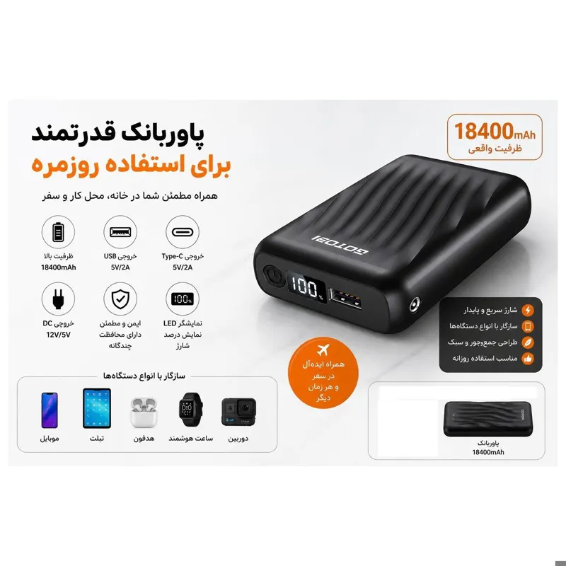 پاوربانک 18400 میلیآمپر