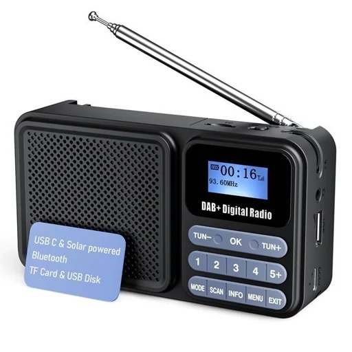 رادیو FM مدل DAB-P11 دارای خروجی هدفون