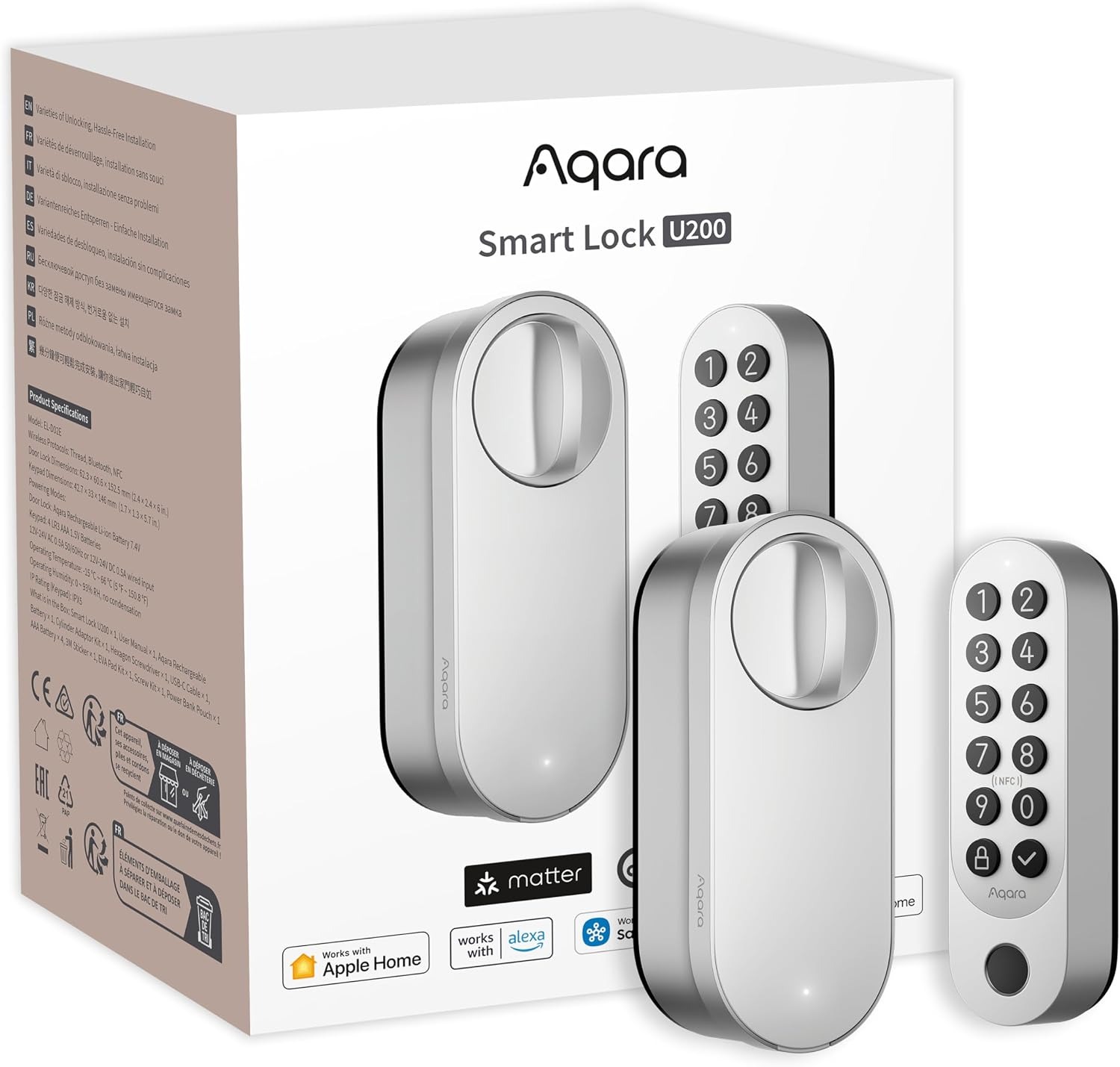 قفل هوشمند Aqara U200 با اثر انگشت