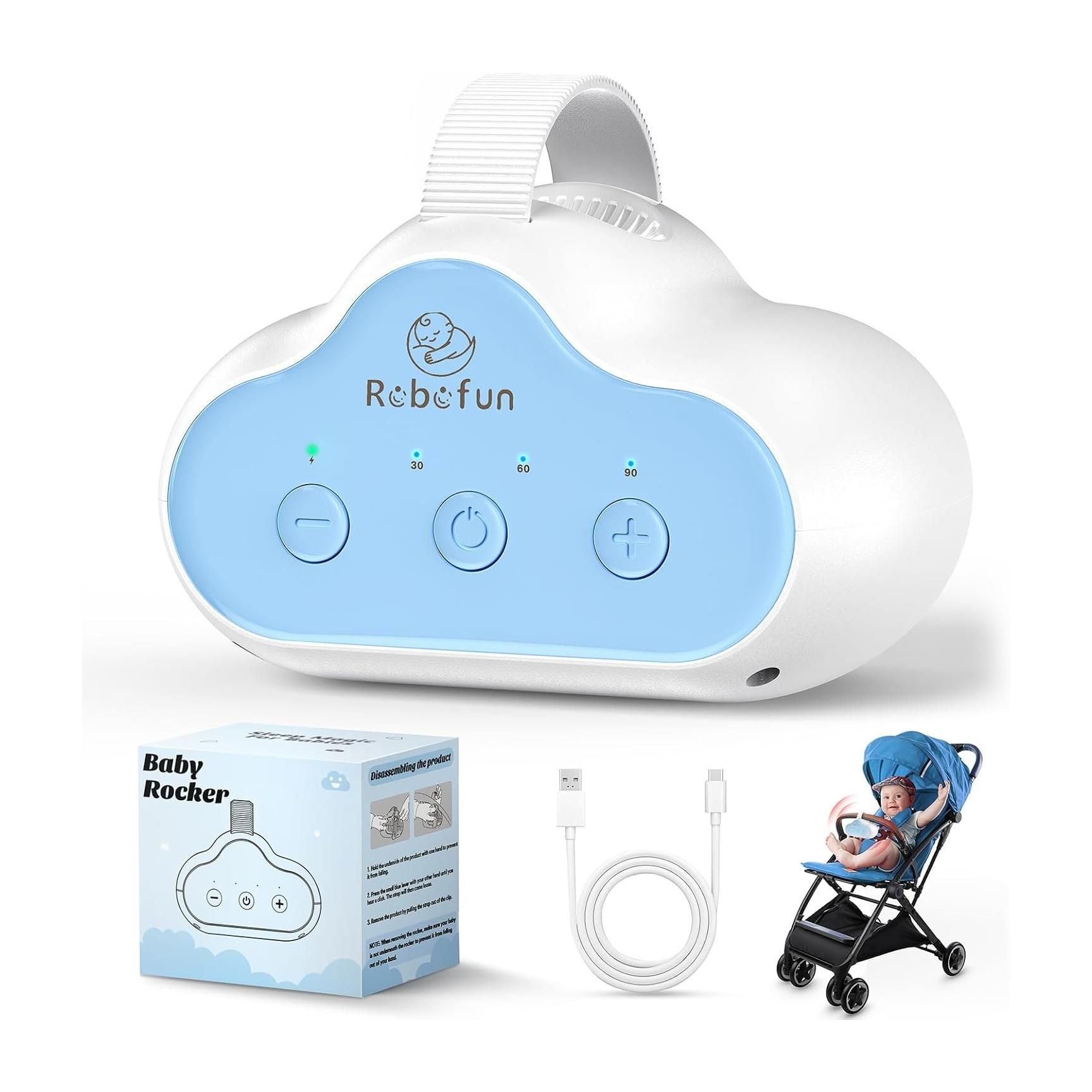 تکان دهنده کالسکه Robofun با تایمر 30 تا 90 دقیقه