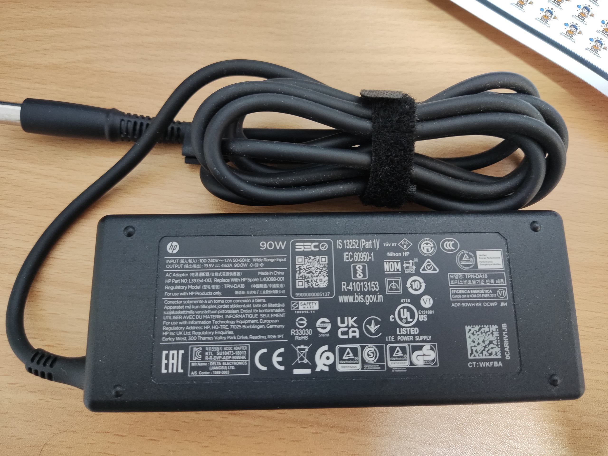 شارژر 90 وات اورجینال HP سر دلی
