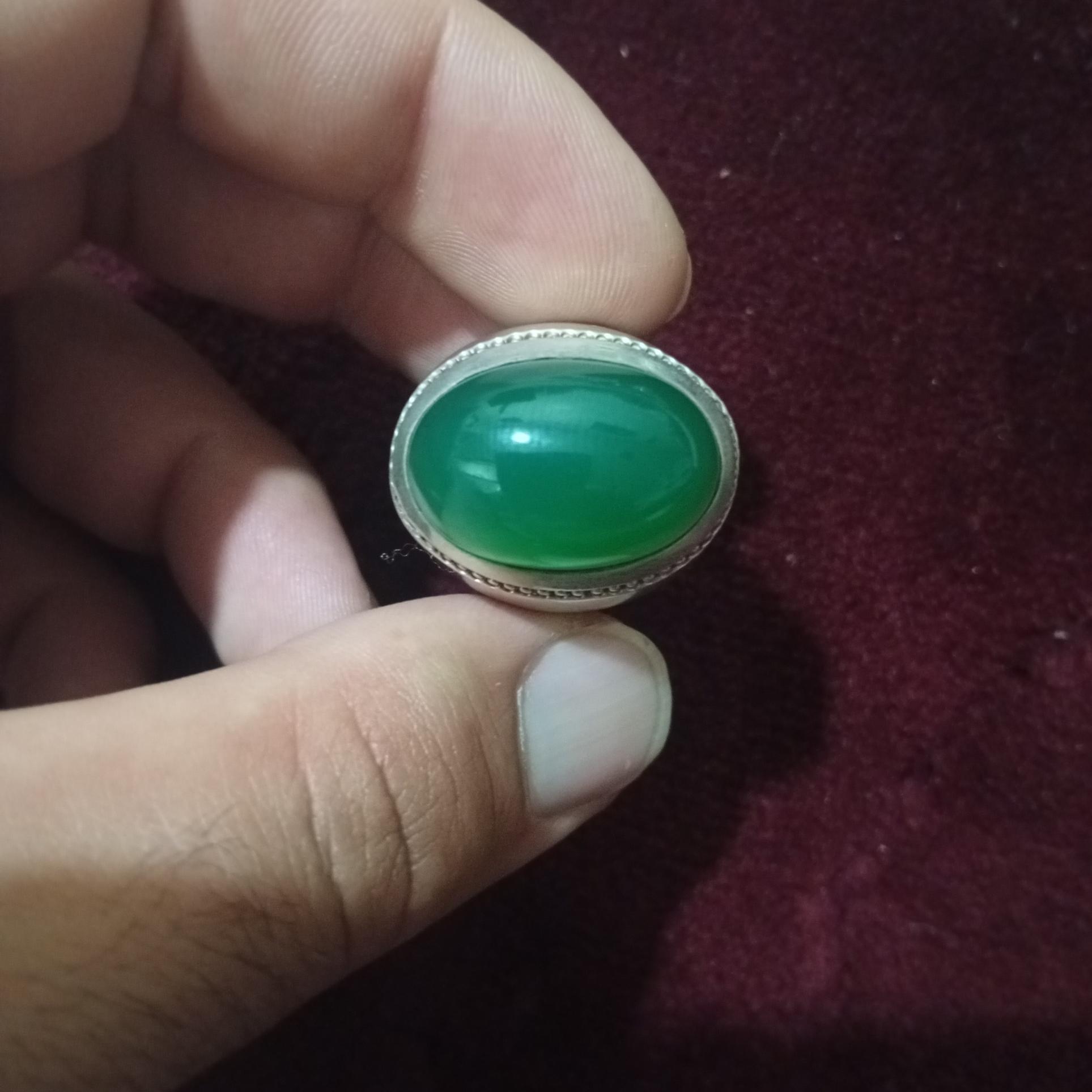 انگشتر عقیق سبز