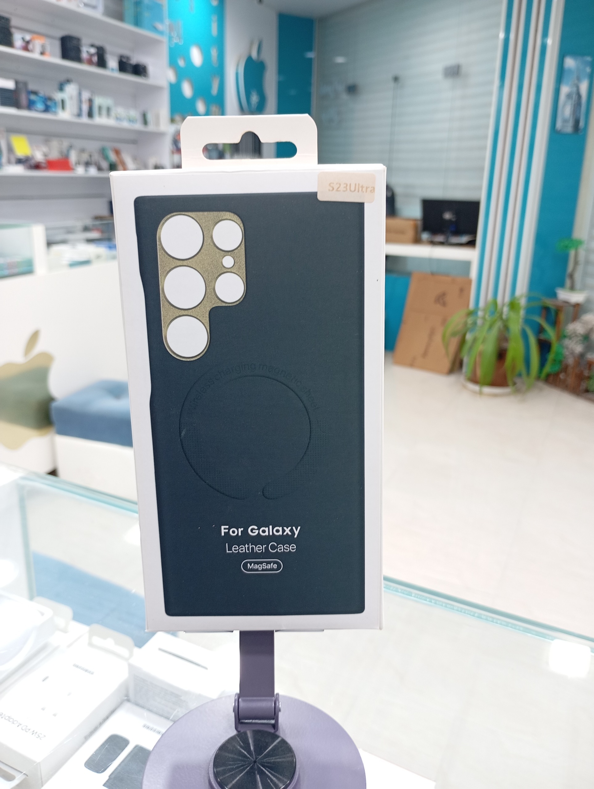 قاب اصلی مگ سیف Leather Case مدل S23 ULTRA