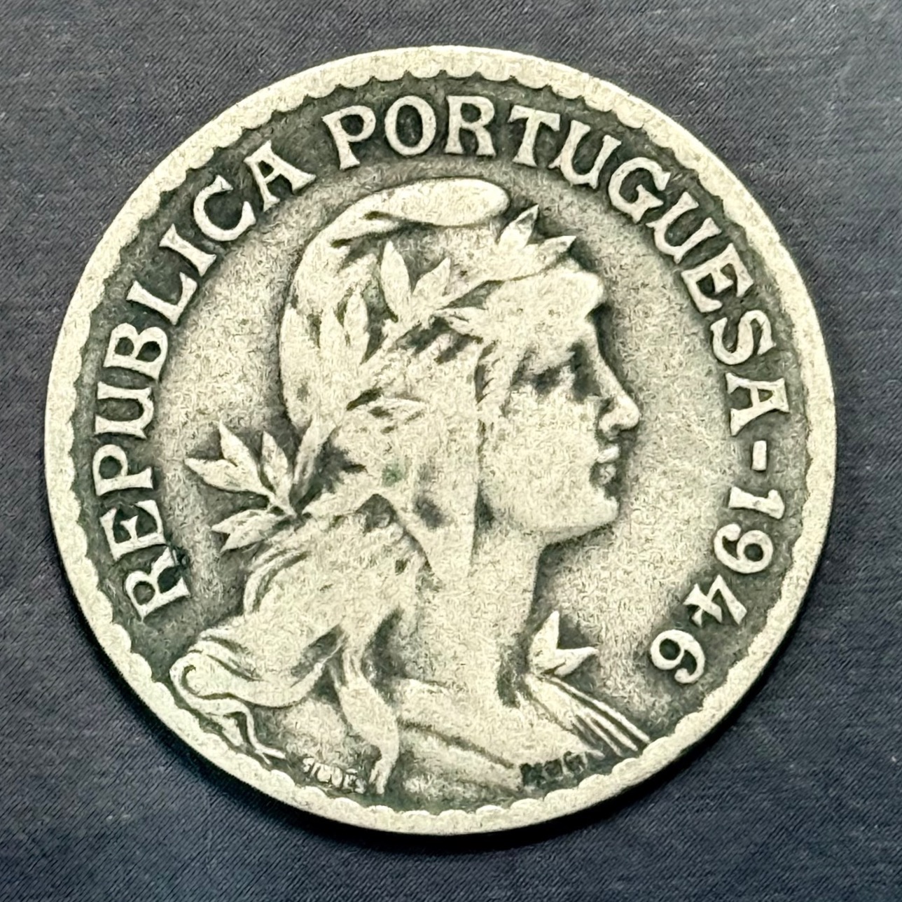 سکه 1 اسکودو 1946 پرتغال
