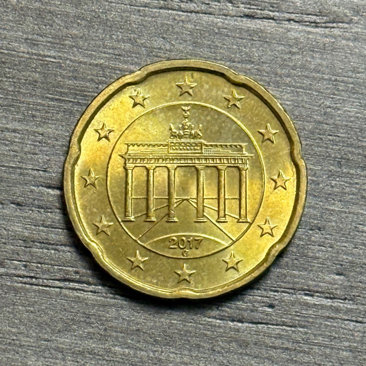 سکه 20 سنت یورو آلمان کیفیت بانکی