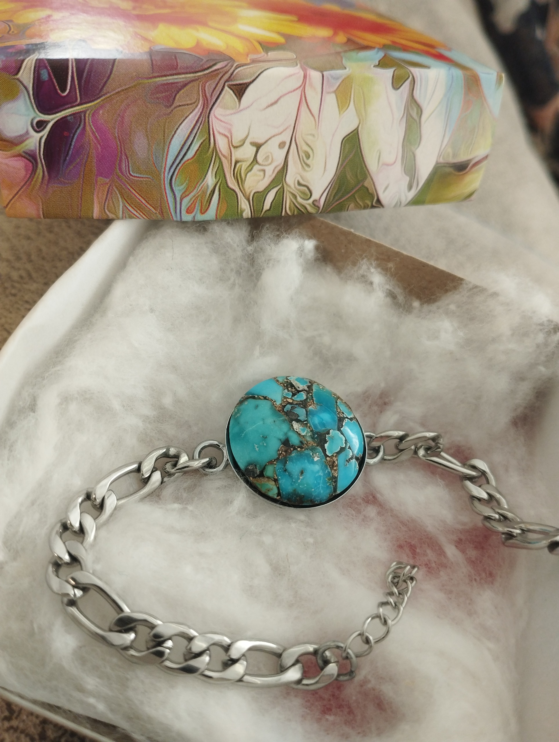 دستبند فیروزه نیشابوری (ارسال رایگان)