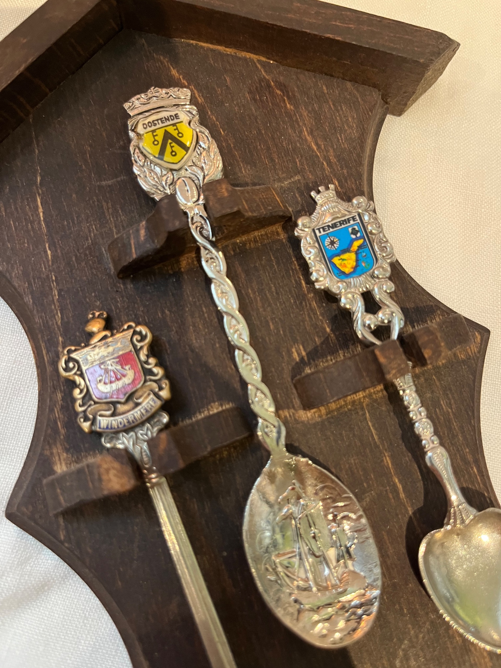 قاشق قدیمی کلکسیونی طرح دار