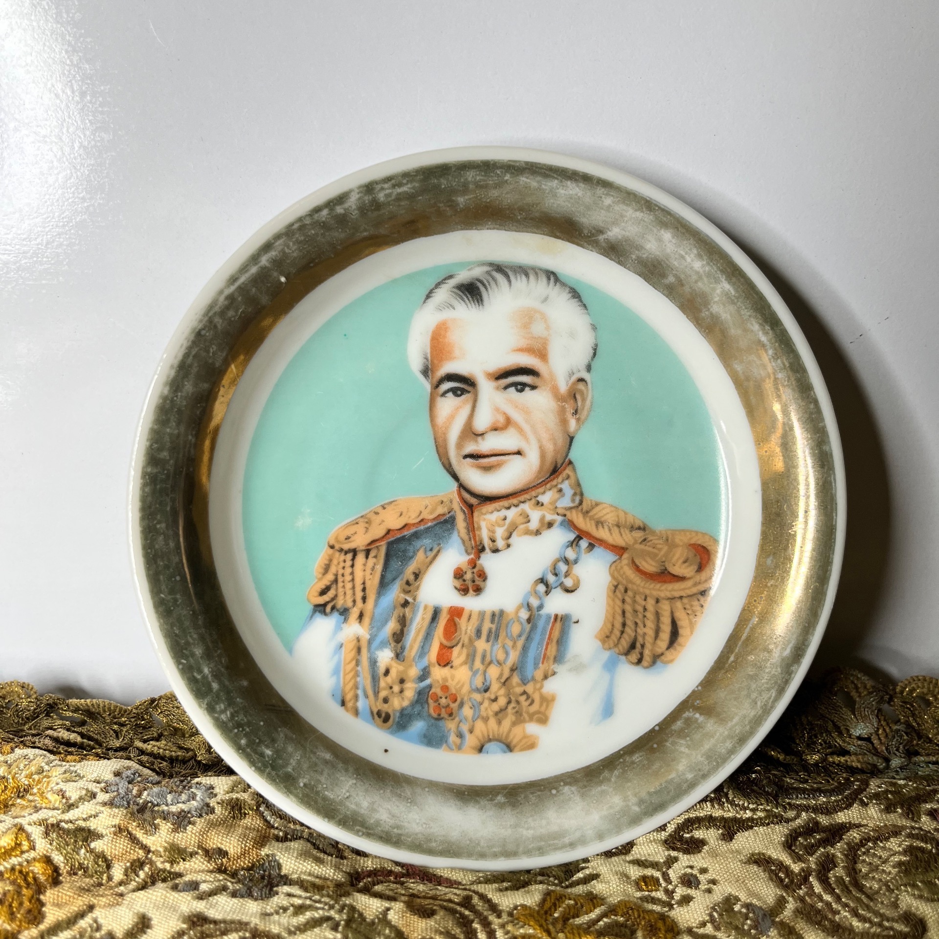 نعلبکی قدیمی چینی رخ شاهنشاه اصلی ساخت ژاپن