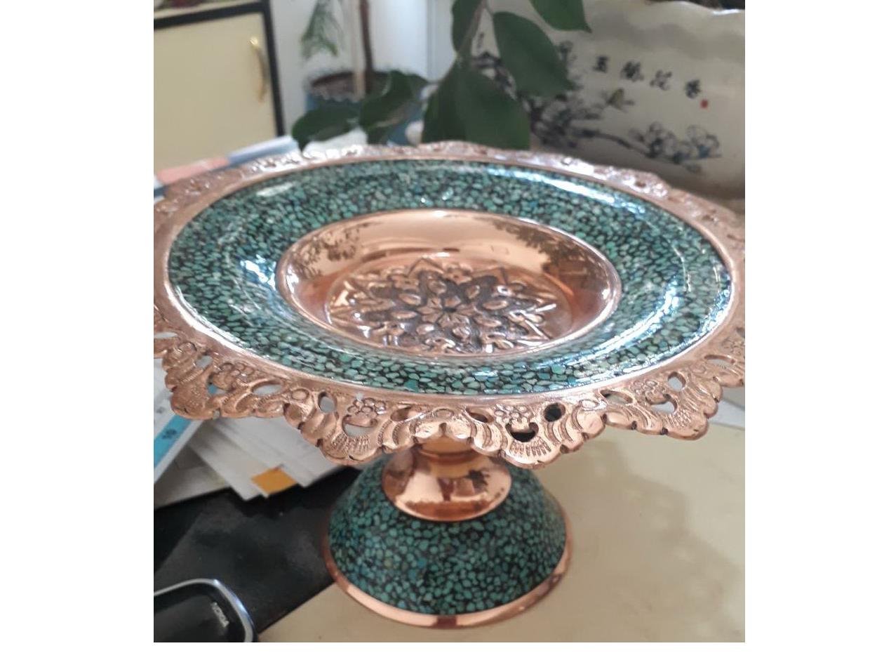 شیرینی خوری مسی فیروزه کوب