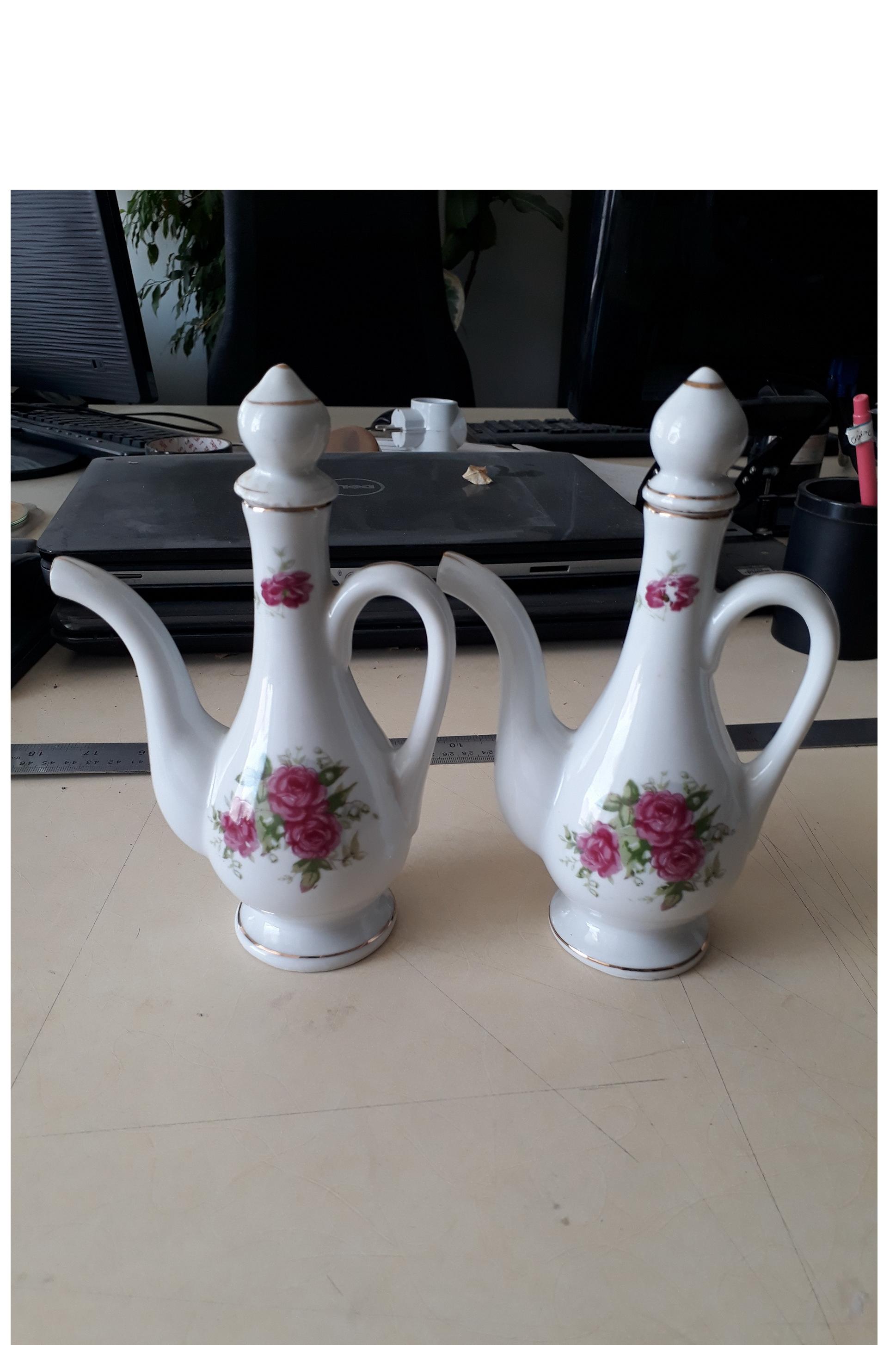 یک جفت گابدان گلسرخی قدیمی ژاپنی