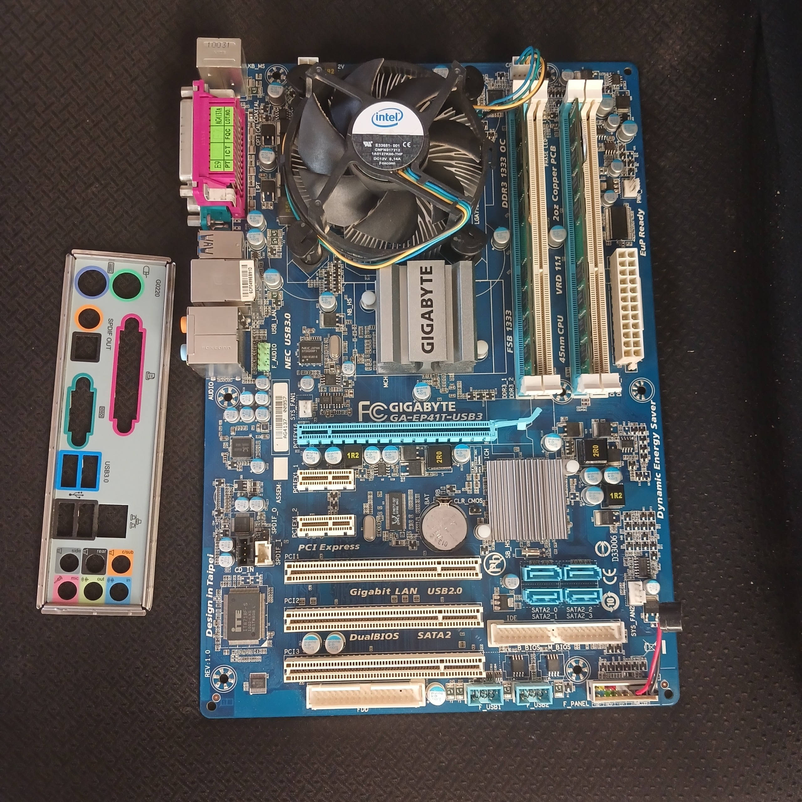 باندل DDR3 مادربرد،CPU E8400،رم4،USB3