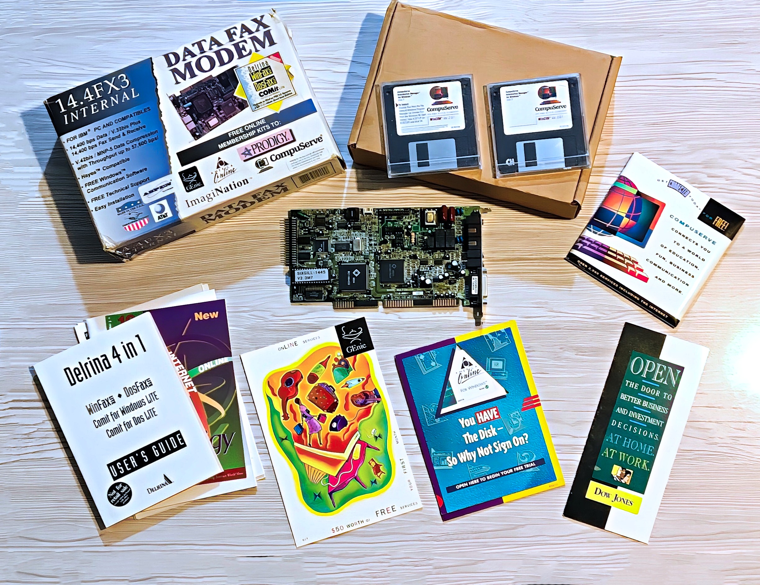 کارت فکس مودم صدا DATA FAX MODEM ISA 16 bit