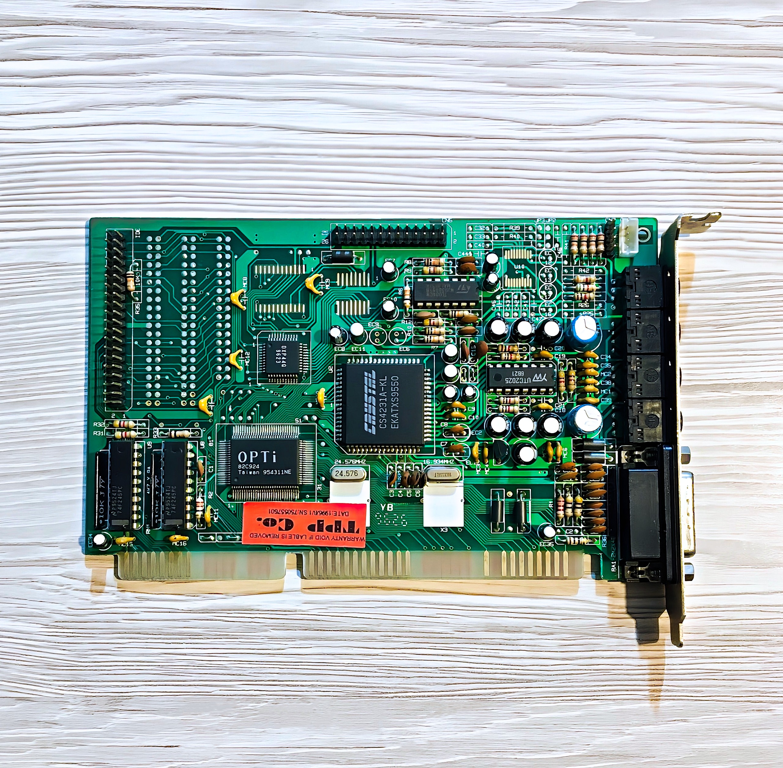 کارت صدا Crystal Audio CS4231A-KL OPTi ISA © 1994