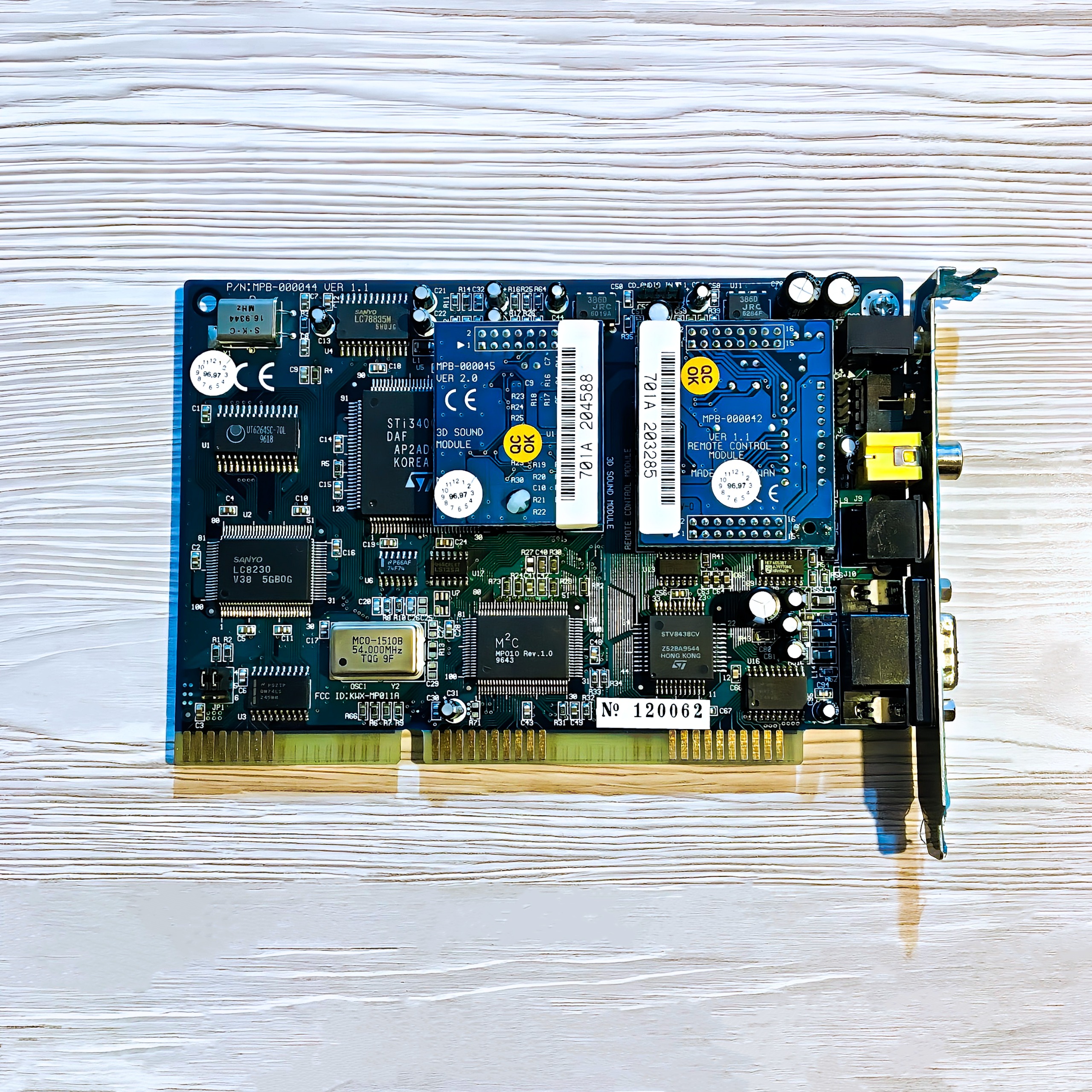 کارت دکودر Movie Vision MPEG Remote ISA © 1994