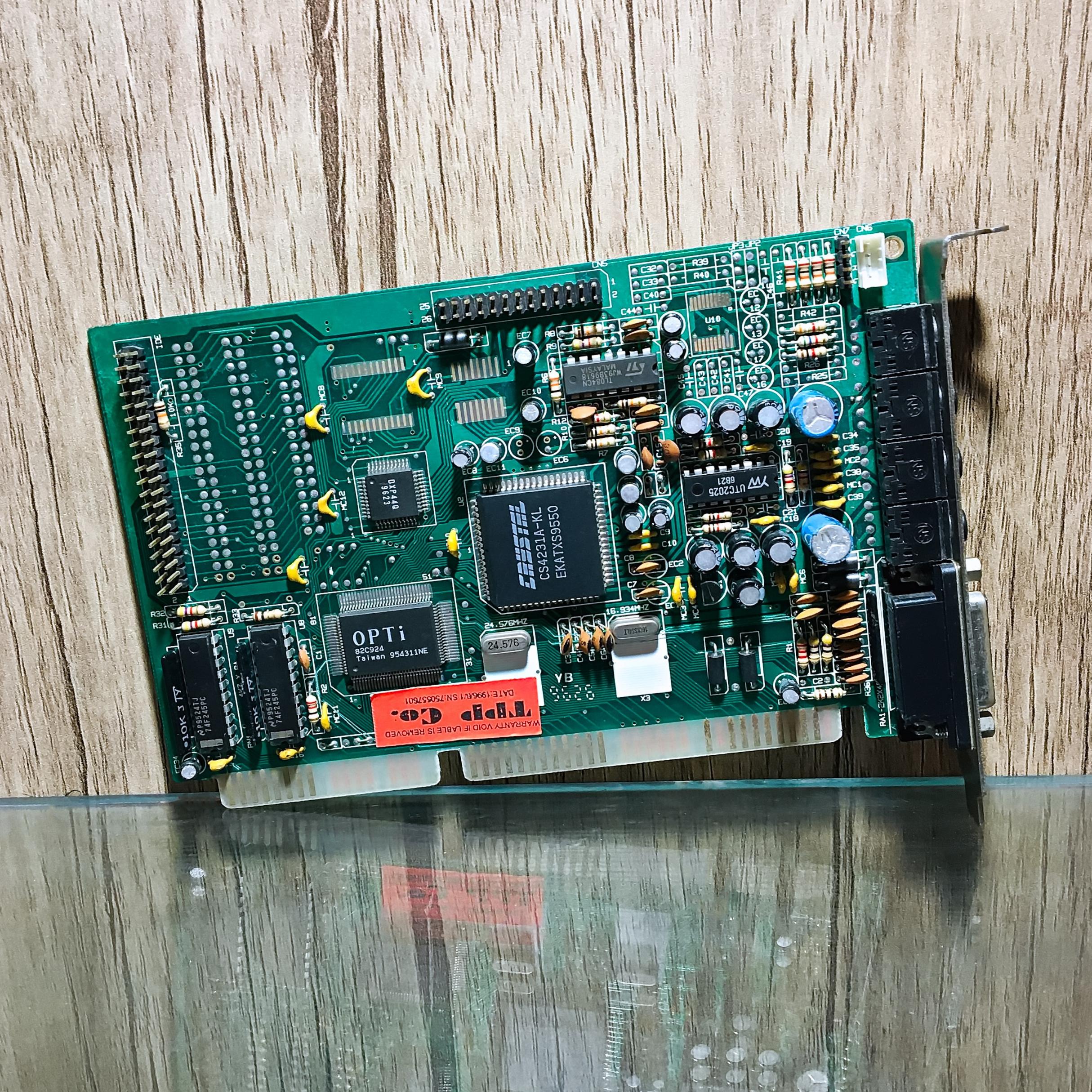 کارت صدا OPTi Sound 82C924 ISA 16 bit © 1994