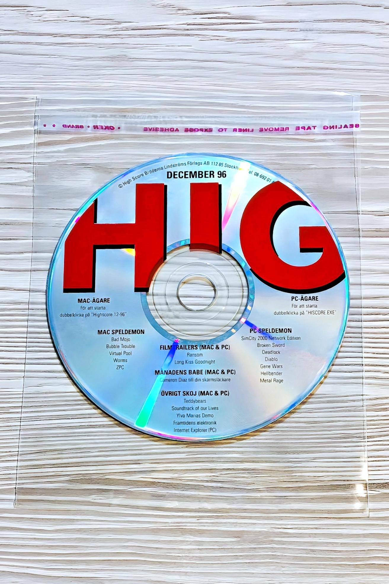 سی دی سوئدی HIG - Various © Dec 1996