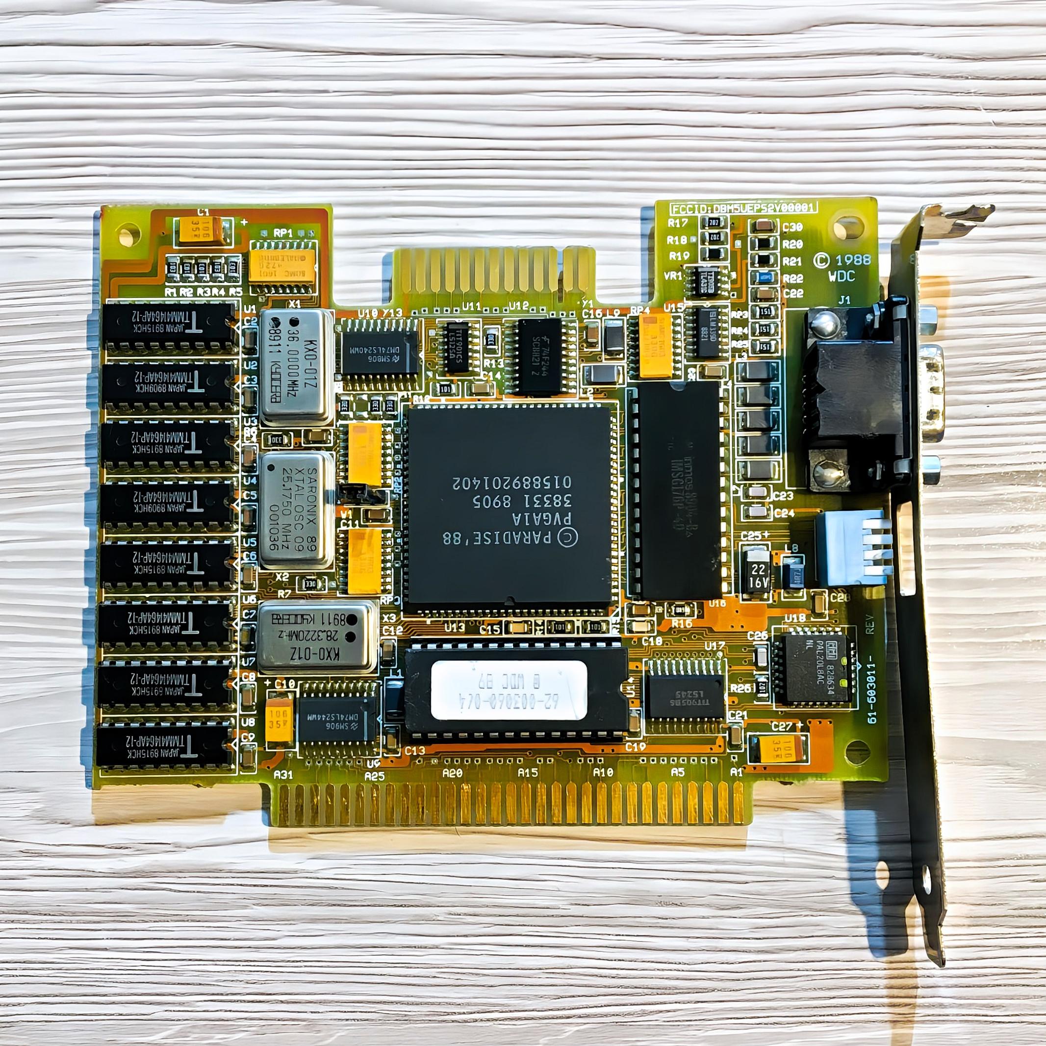 کارت گرافیک Western Digital © Paradise - 256K ISA